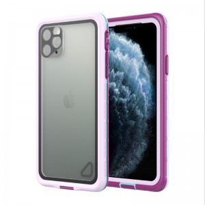 iphone 11 waterproof case with lanyard life case life iphone 11 waterproof ( purple) with transparent back cover