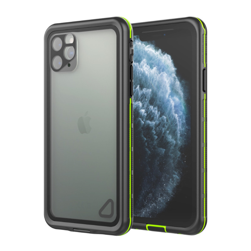 waterproof shockproof iphone 11 case underwater ipod case iphone 11 waterproof case ( black) with transparent back cover