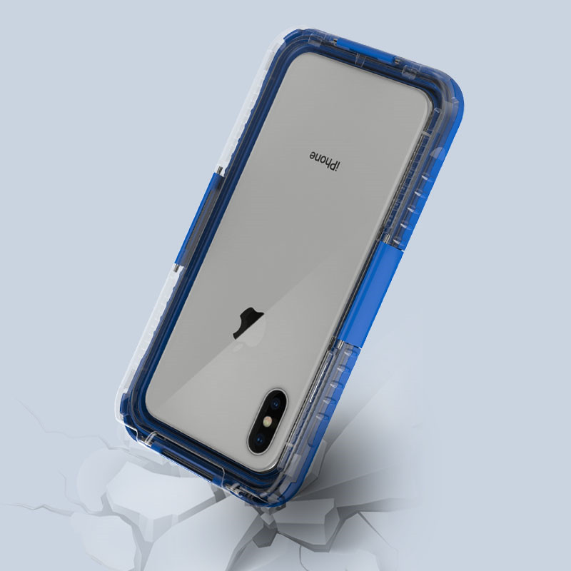 Waterproof phone case iphone XS Max wterproof mobile case lifeproof case ( Blue )